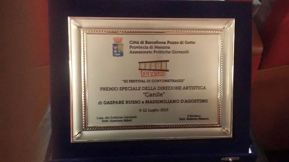 Plaque of the Artistic Direction Special Award of Corto Tendenza.