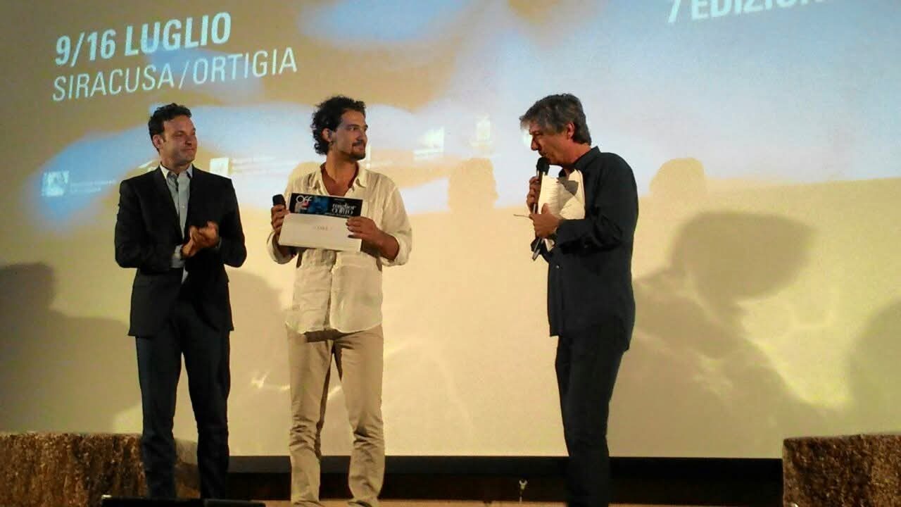 Award ceremony on stage at the Ortigia Film Festival, seventh edition, Syracuse.