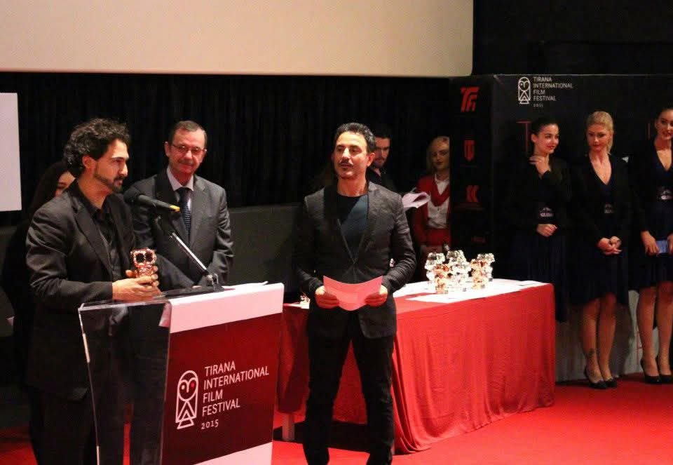 Award ceremony at the Tirana International Film Festival 2015.